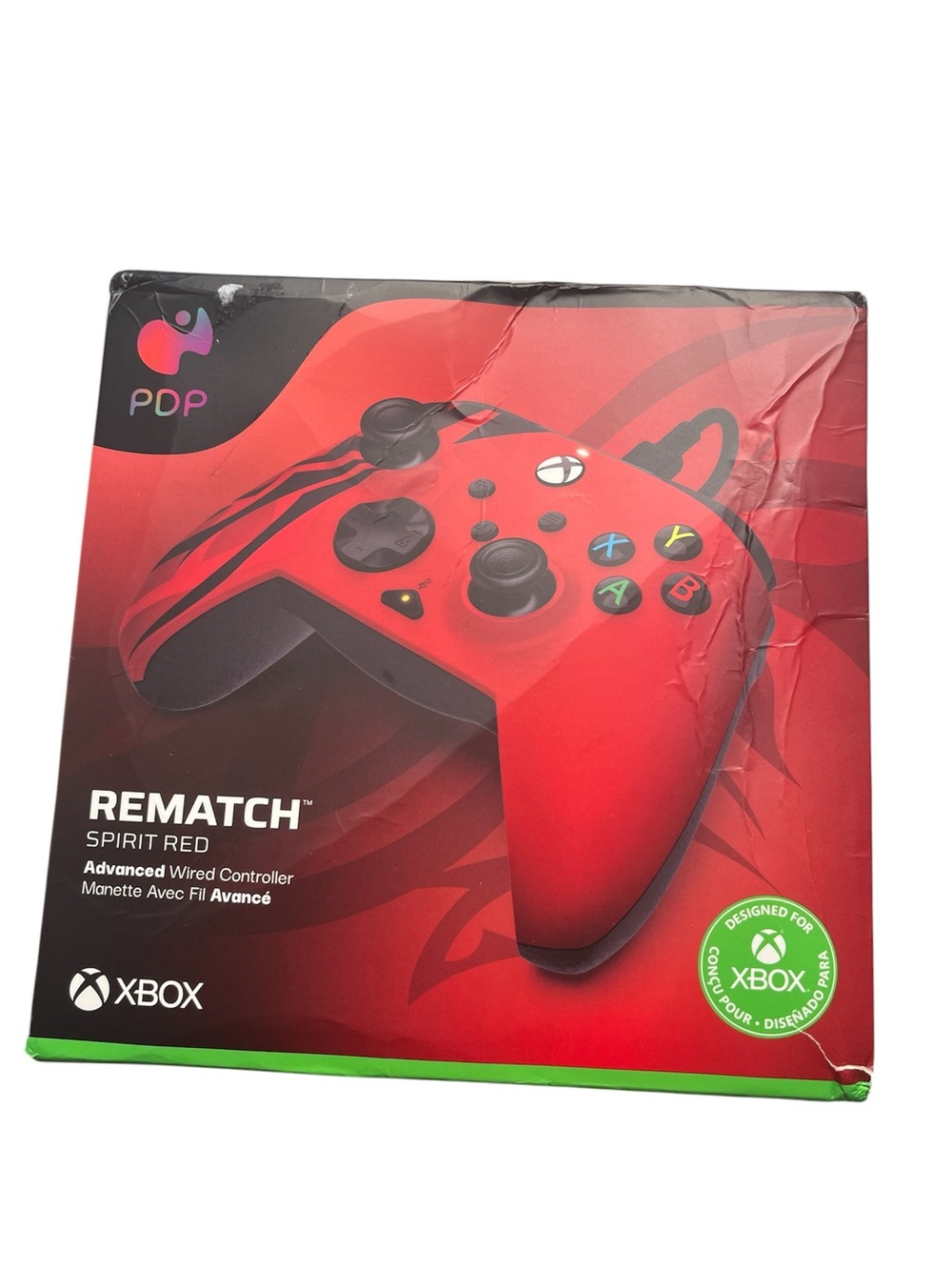 Rematch Spirit Red Wired Xbox Controller by PDP